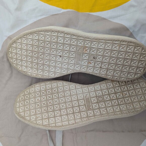 Puma Clyde sneakers white/ivory size 10.5 - Picture 5 of 6